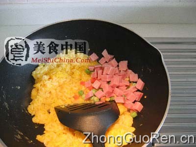 美食中国图片 - 教你做金包银炒饭