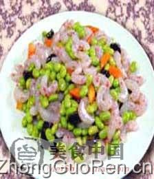 美食中国图片 - 蚕豆炒虾仁