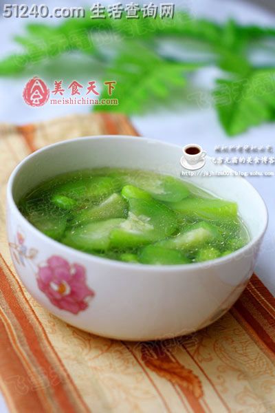 毛豆丝瓜汤：一款清凉的汤