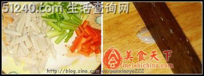 三宝麻辣虾钳&虾肉菠菜粉丝汤