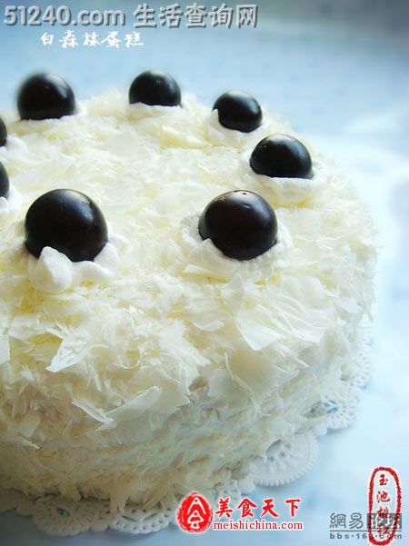 白森林蛋糕-不用裱花的奶油蛋糕