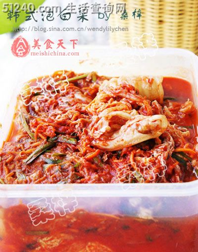 用酸辣打开没有食欲的胃口——韩式泡白菜