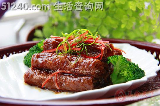 传统名菜-杭州卷鸡