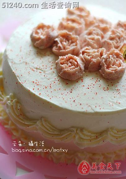 玫瑰鲜奶蛋糕（六寸）