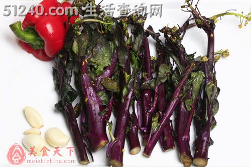 祛火菜---清炒紫菜心