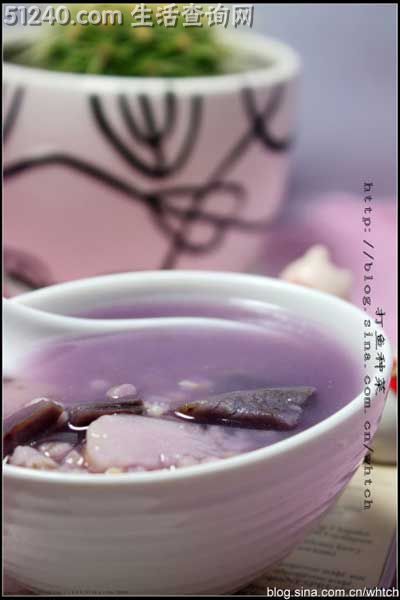 紫薯山药糙米大麦粥