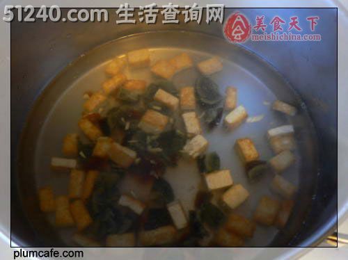 黄瓜皮蛋豆腐汤