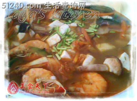 海鲜泡菜锅