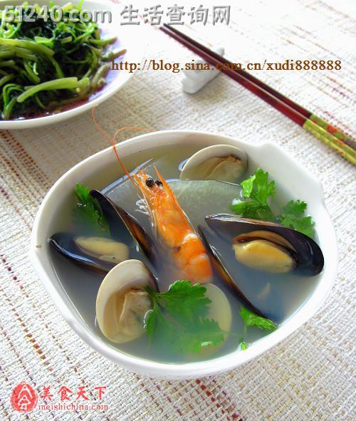 防秋燥多喝汤--海鲜冬瓜汤