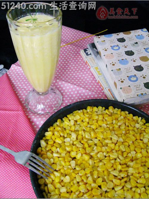 玉米两吃--香甜玉米汁&烤箱版玉米烙