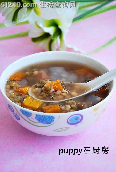 绿豆薏米南瓜汤