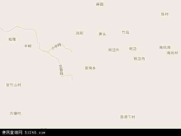 安南乡地图 - 安南乡电子地图 - 安南乡高清地图 - 2024年安南乡地图