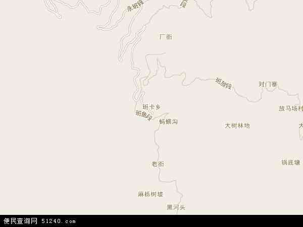 班卡乡地图 - 班卡乡电子地图 - 班卡乡高清地图 - 2024年班卡乡地图
