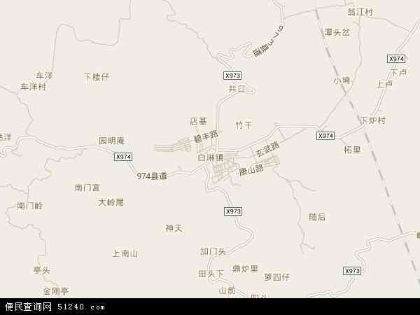 白琳镇地图 - 白琳镇电子地图 - 白琳镇高清地图 - 2024年白琳镇地图