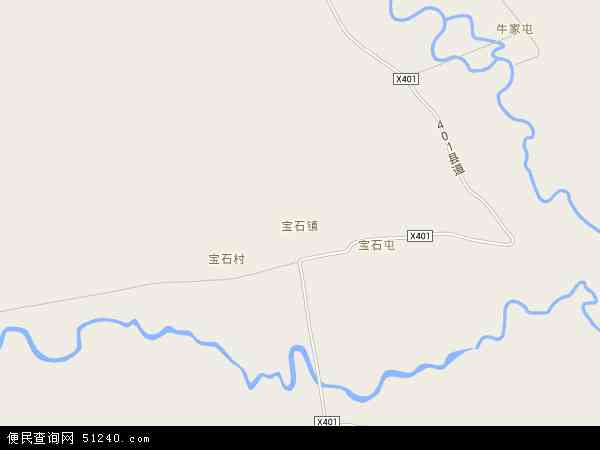 宝石镇地图 - 宝石镇电子地图 - 宝石镇高清地图 - 2024年宝石镇地图