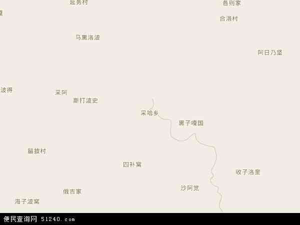 采哈乡地图 - 采哈乡电子地图 - 采哈乡高清地图 - 2024年采哈乡地图