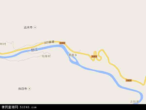 茶曲乡地图 - 茶曲乡电子地图 - 茶曲乡高清地图 - 2024年茶曲乡地图