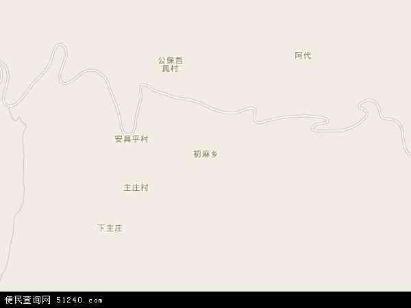 初麻乡地图 - 初麻乡电子地图 - 初麻乡高清地图 - 2026年初麻乡地图