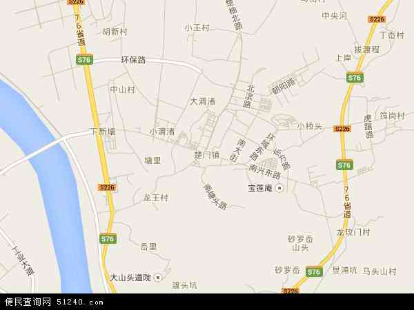 楚门镇地图 - 楚门镇电子地图 - 楚门镇高清地图 - 2024年楚门镇地图