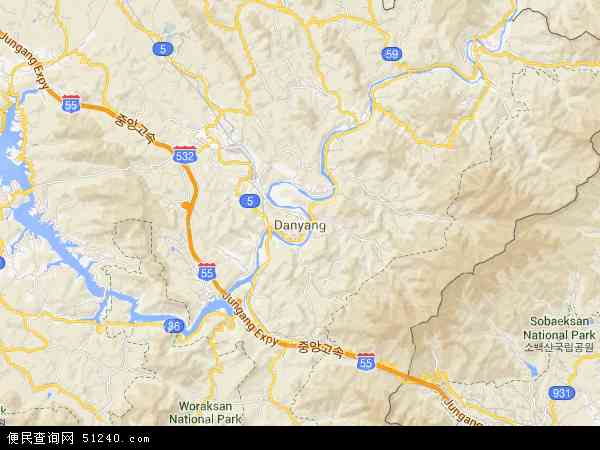 丹阳郡地图 - 丹阳郡电子地图 - 丹阳郡高清地图 - 2024年丹阳郡地图
