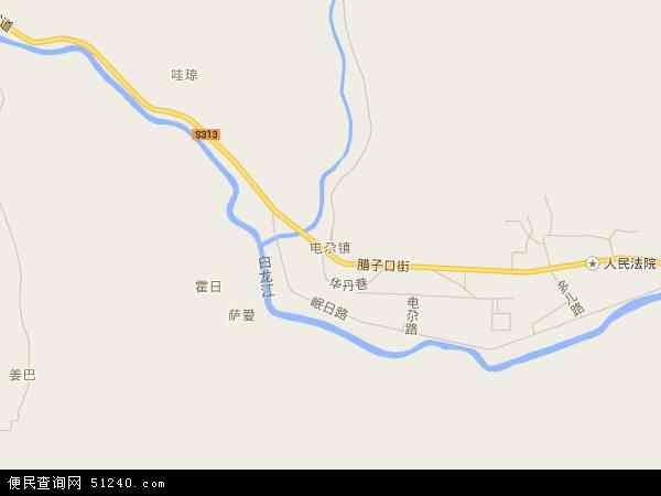 电尕镇地图 - 电尕镇电子地图 - 电尕镇高清地图 - 2024年电尕镇地图