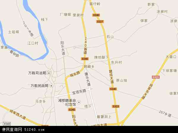 万载县各乡镇地图图片