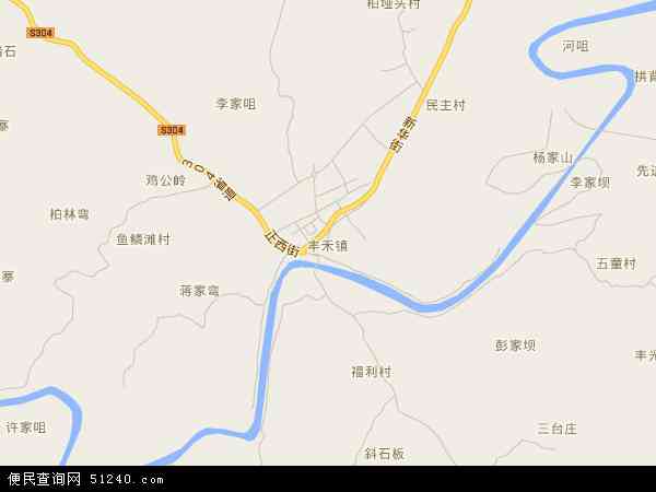 丰禾镇地图 - 丰禾镇电子地图 - 丰禾镇高清地图 - 2024年丰禾镇地图