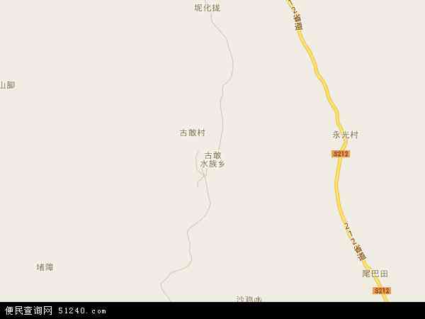 古敢乡地图 - 古敢乡电子地图 - 古敢乡高清地图 - 2024年古敢乡地图