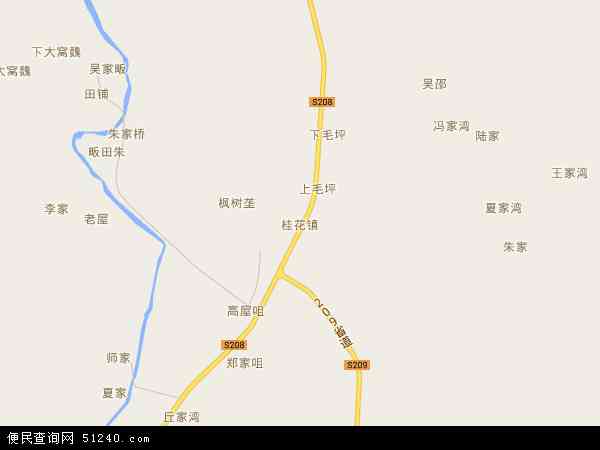桂花镇地图 - 桂花镇电子地图 - 桂花镇高清地图 - 2024年桂花镇地图