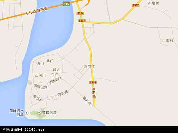 广东海门镇地图图片