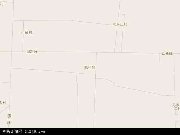 韩村镇地图 - 韩村镇电子地图 - 韩村镇高清地图 - 2024年韩村镇地图