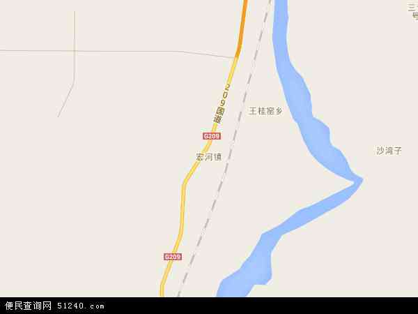 宏河镇地图 - 宏河镇电子地图 - 宏河镇高清地图 - 2024年宏河镇地图