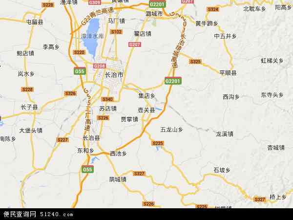 壶关县地图 
