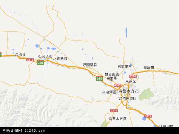 呼图壁县地图 - 呼图壁县电子地图 - 呼图壁县高清地图 - 2024年呼图壁县地图