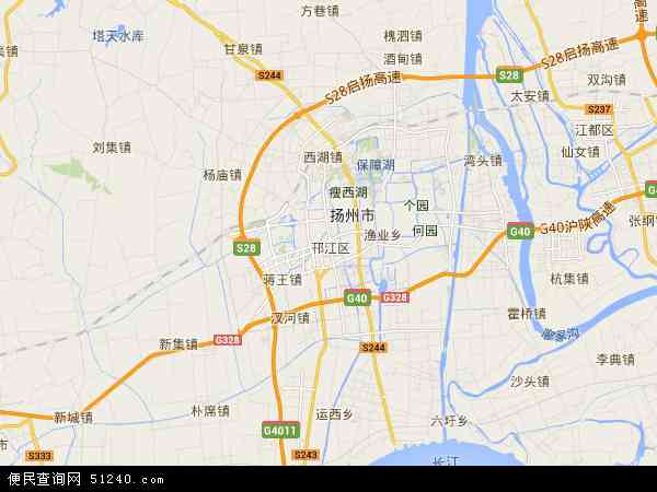 邗江区地图 - 邗江区电子地图 - 邗江区高清地图 - 2024年邗江区地图
