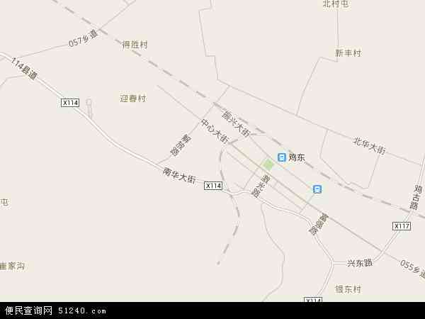 鸡东镇地图 - 鸡东镇电子地图 - 鸡东镇高清地图 - 2024年鸡东镇地图