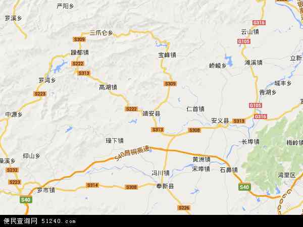 靖安县地图 - 靖安县电子地图 - 靖安县高清地图 - 2024年靖安县地图