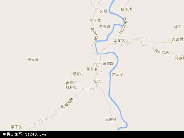 景谷县乡镇地图图片