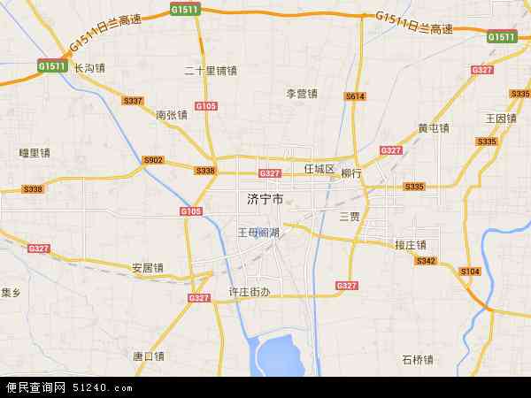 济宁市全景地图图片