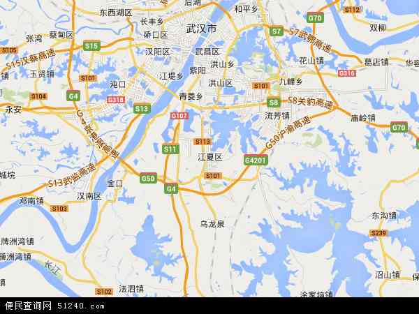 江夏区地图 - 江夏区电子地图 - 江夏区高清地图 - 2024年江夏区地图
