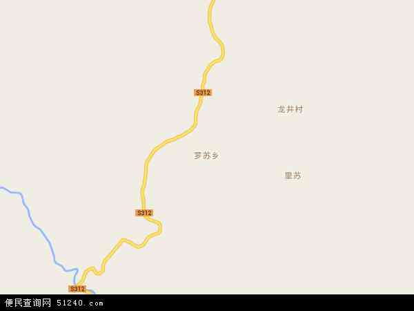 罗苏乡地图 - 罗苏乡电子地图 - 罗苏乡高清地图 - 2024年罗苏乡地图