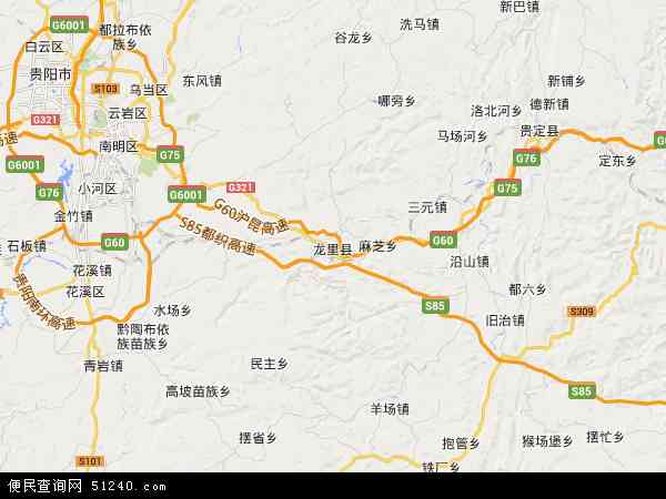 龙里县镇村地图图片