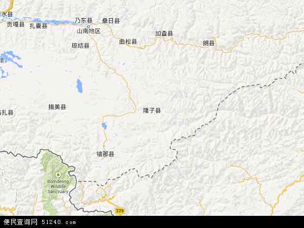 隆子县地图 - 隆子县电子地图 - 隆子县高清地图 - 2024年隆子县地图