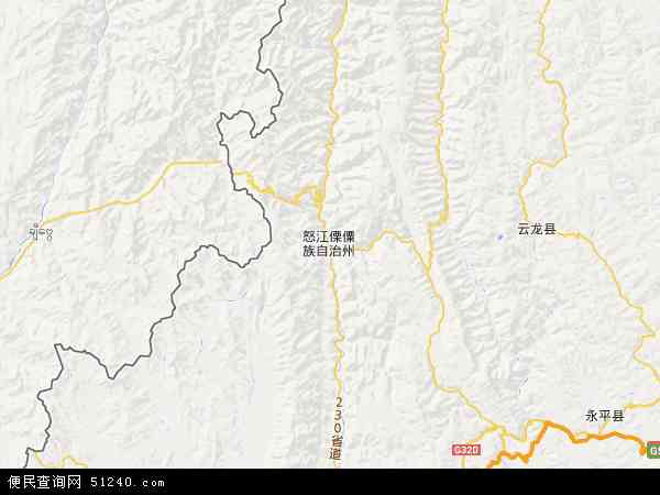 泸水县地图 - 泸水县电子地图 - 泸水县高清地图 - 2024年泸水县地图