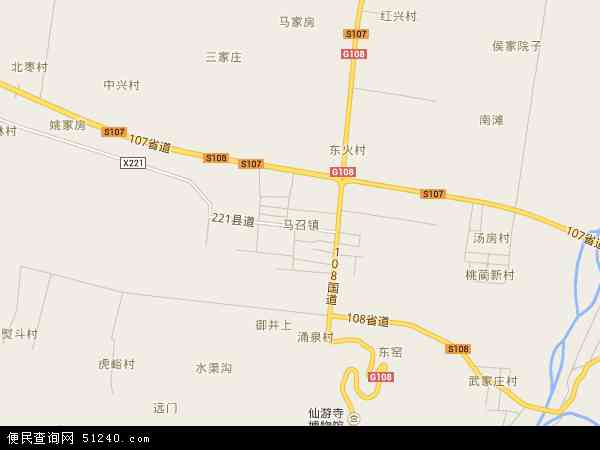  陕西省 西安市 周至县 马召镇马召镇地图 本站收录有:2021马
