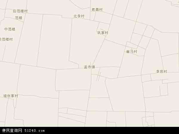 孟寺镇地图 - 孟寺镇电子地图 - 孟寺镇高清地图 - 2024年孟寺镇地图