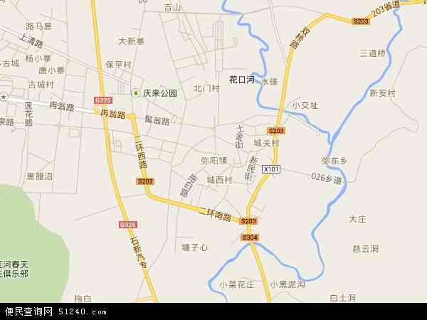 弥阳镇地图 - 弥阳镇电子地图 - 弥阳镇高清地图 - 2024年弥阳镇地图