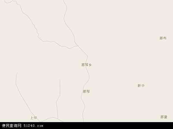 那琴乡地图 - 那琴乡电子地图 - 那琴乡高清地图 - 2024年那琴乡地图
