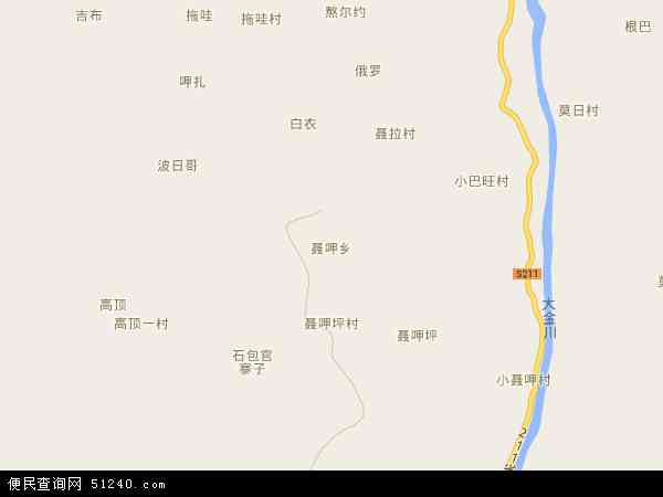聂呷乡地图 - 聂呷乡电子地图 - 聂呷乡高清地图 - 2024年聂呷乡地图