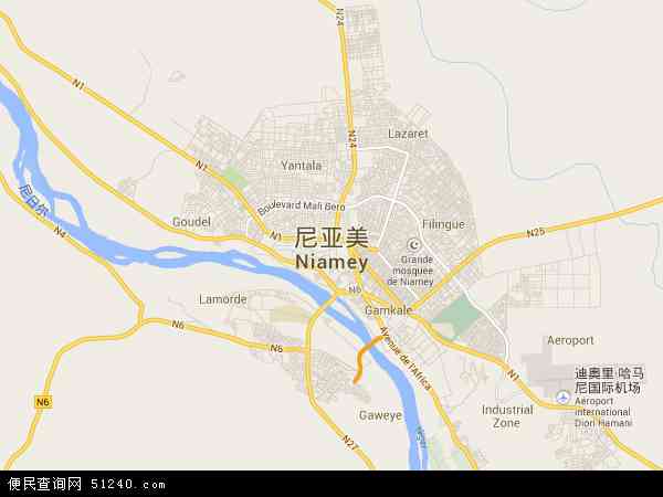 尼亚美市地图 - 尼亚美市电子地图 - 尼亚美市高清地图 - 2024年尼亚美市地图